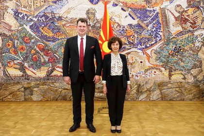  Ambassador Zhelyazko Radukov presented his credentials to the President of the Republic of North Macedonia